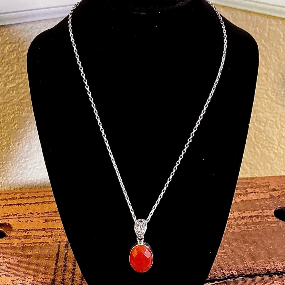 Brand New 925 Italian Silver Necklace & Earrings